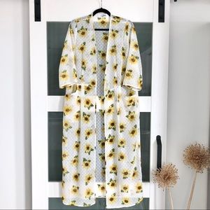 Floral Sunflower Swim Coverup